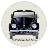 VW Beetle Karmann Cabriolet 1953-55 Coaster 4
